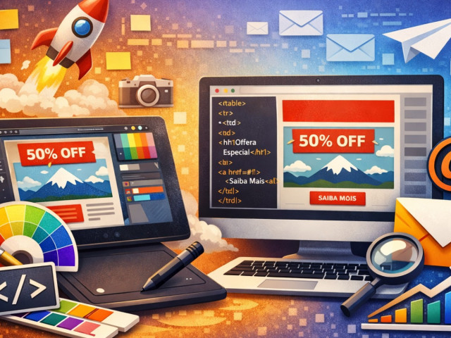 Criação de Artes e E-mail Marketing em HTML